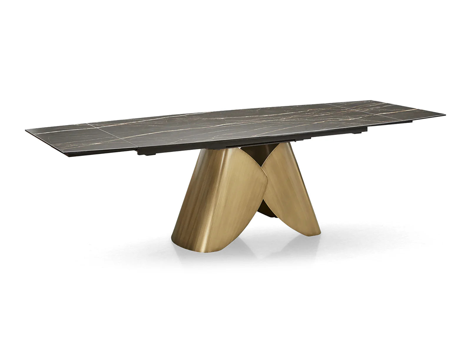 ITALIA BRONZE DINING TABLE - Euro Living Furniture